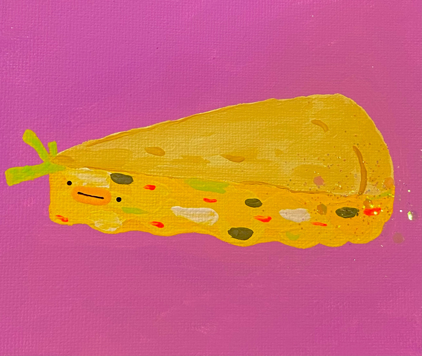 CURSED QUESADILLA ORIGINAL PAINTING